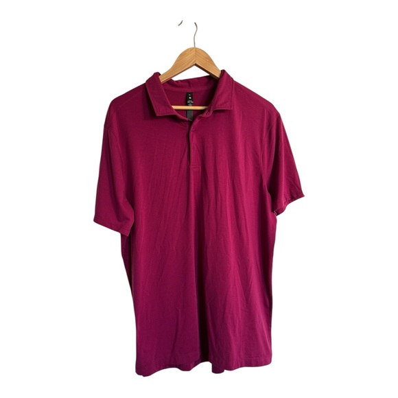 Men's Lululemon Polo Shirt - XL Magenta - Picture 1 of 4